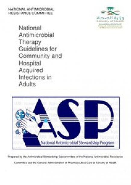 National Antimicrobial Therapy Guidelines for Community and Hospital Acquired Infections in Adults (2018)